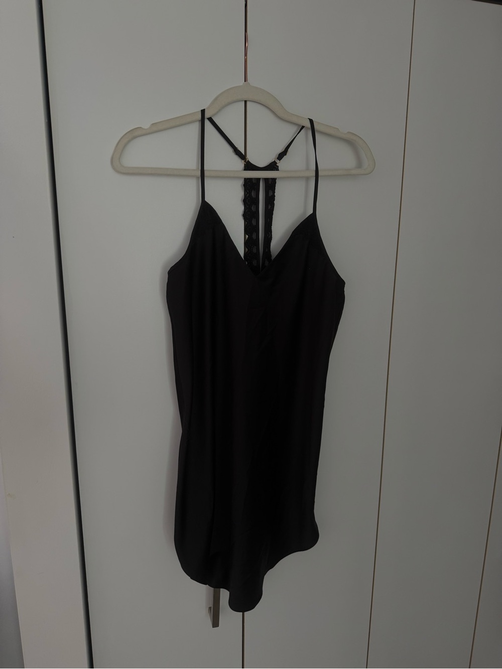 Flora Nikrooz Black Lace-Back Camisole
